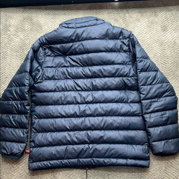 Patagonia Kids Down Sweater Size Large Small 7/8 Navy Blue Insulated Coat Jacket - Picture 5 of 7